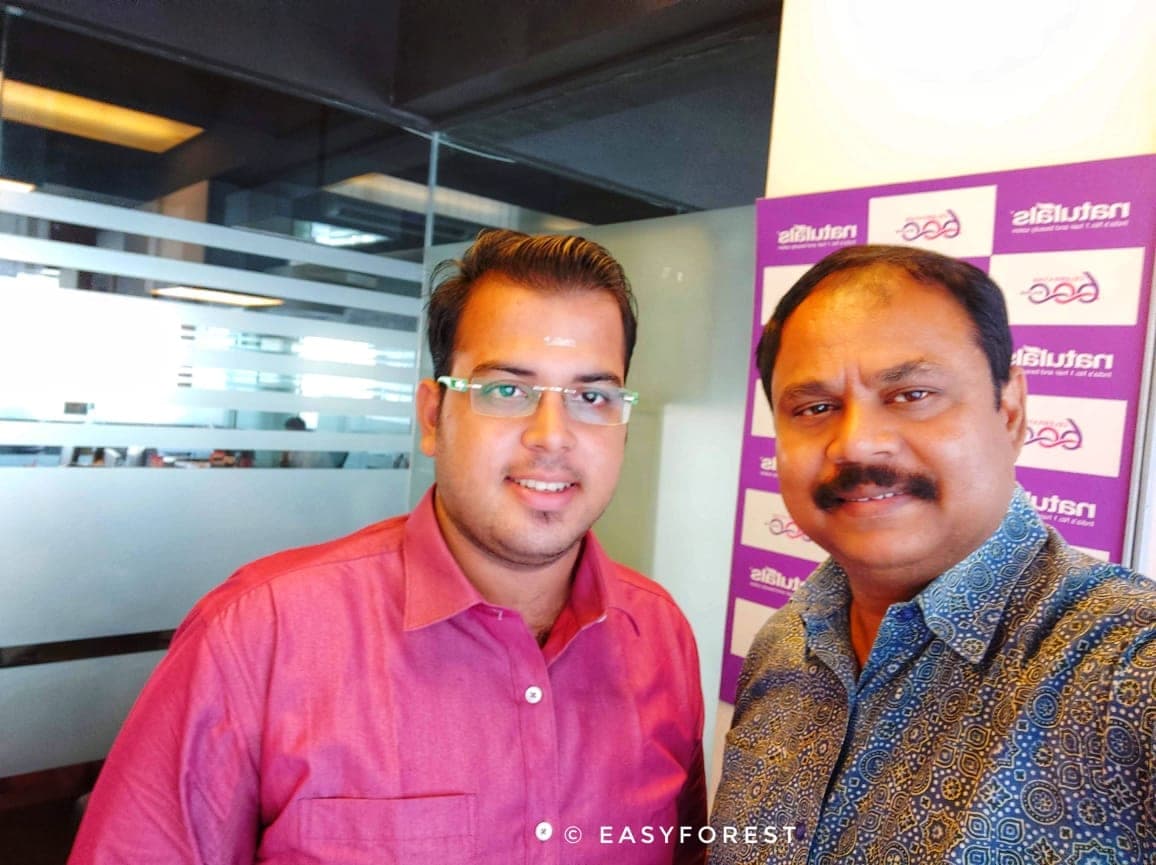 Shri. CK Kumaravel with the EasyForest team